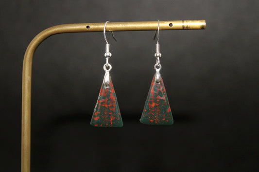 Boucles d'oreilles Jaspe Sanguin