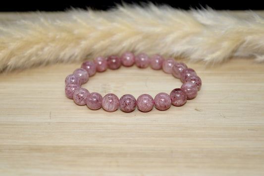 Bracelet Quartz fraise 8mm