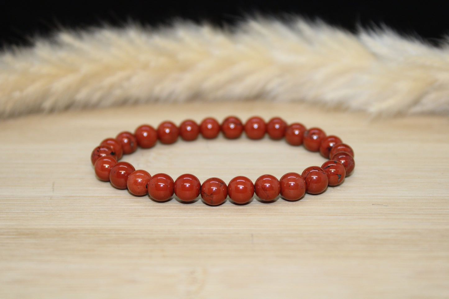 Bracelet Jaspe rouge 8mm