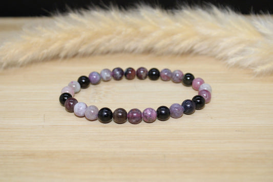 Bracelet Tourmaline multicolore 8mm