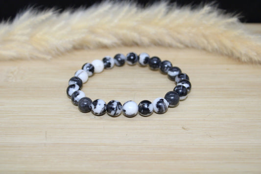 Bracelet Jaspe Zèbre 8mm