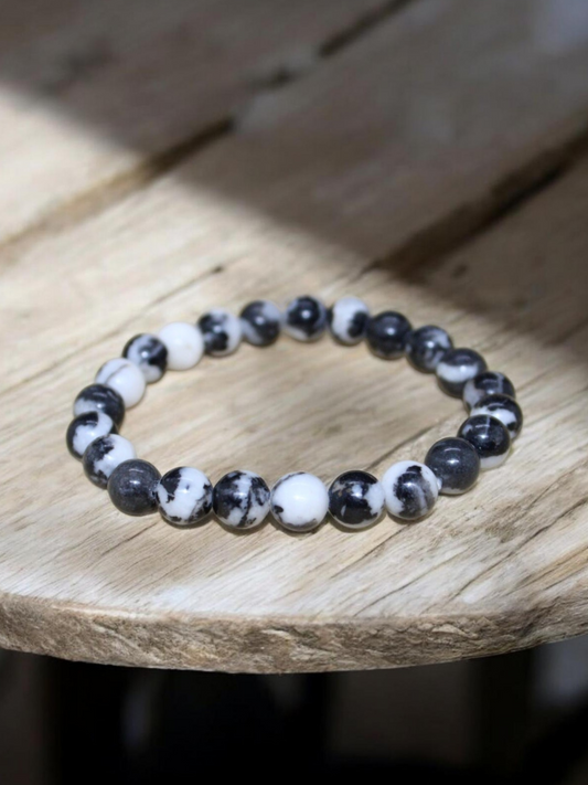 Bracelet Jaspe Zèbre 8mm