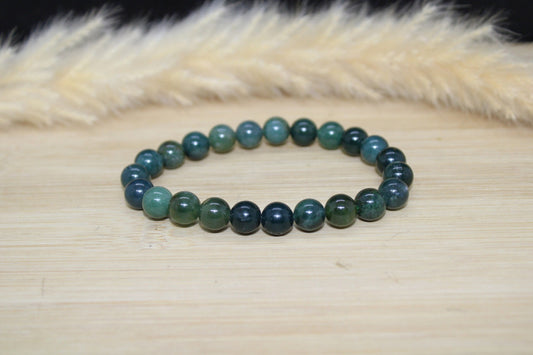 Bracelet Agate mousse 8mm