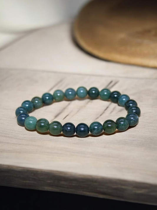 Bracelet Agate mousse 8mm