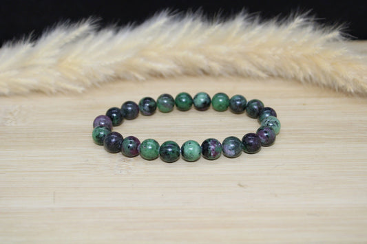 Bracelet Rubis Zoisite 8mm