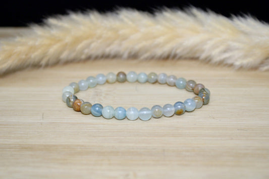 Bracelet calcite bleue 6mm