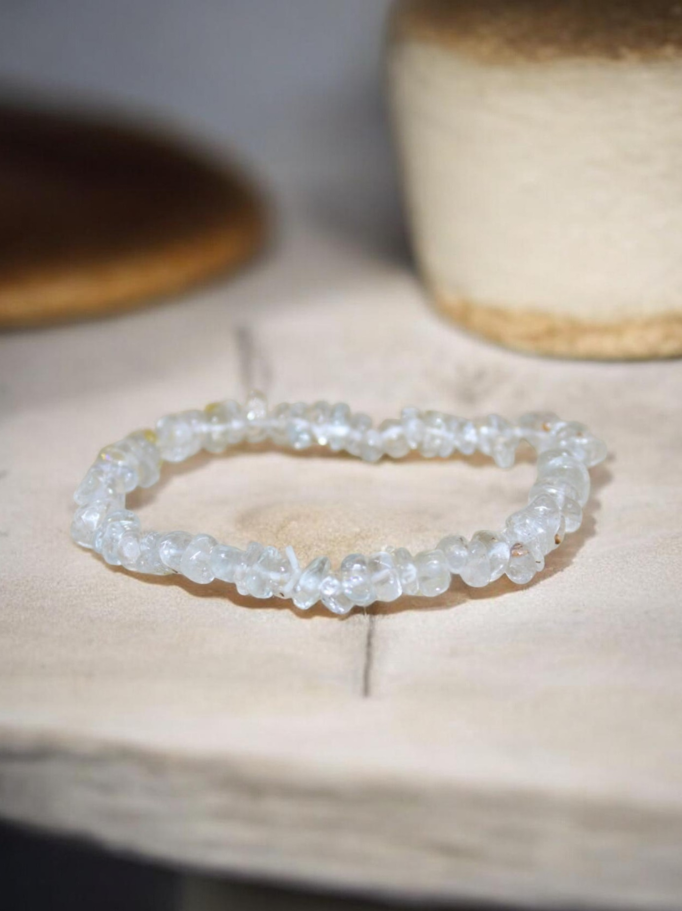 Bracelet baroque Topaze bleue