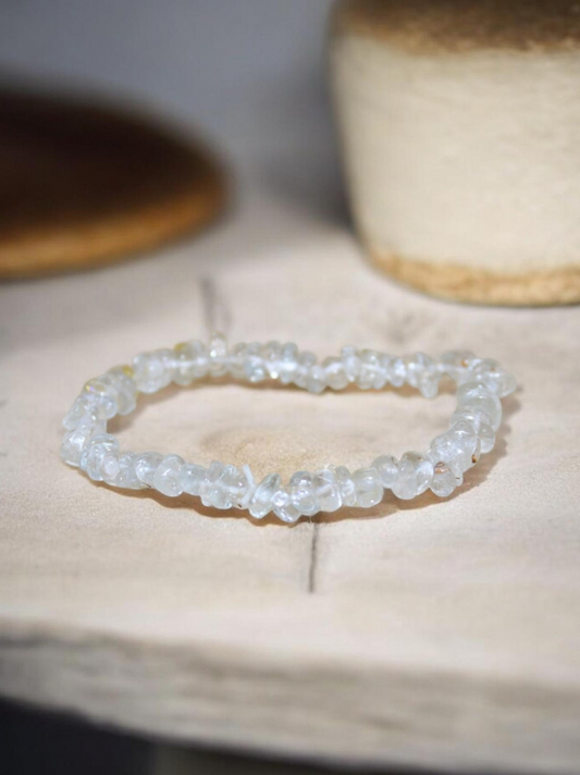Bracelet baroque Topaze bleue