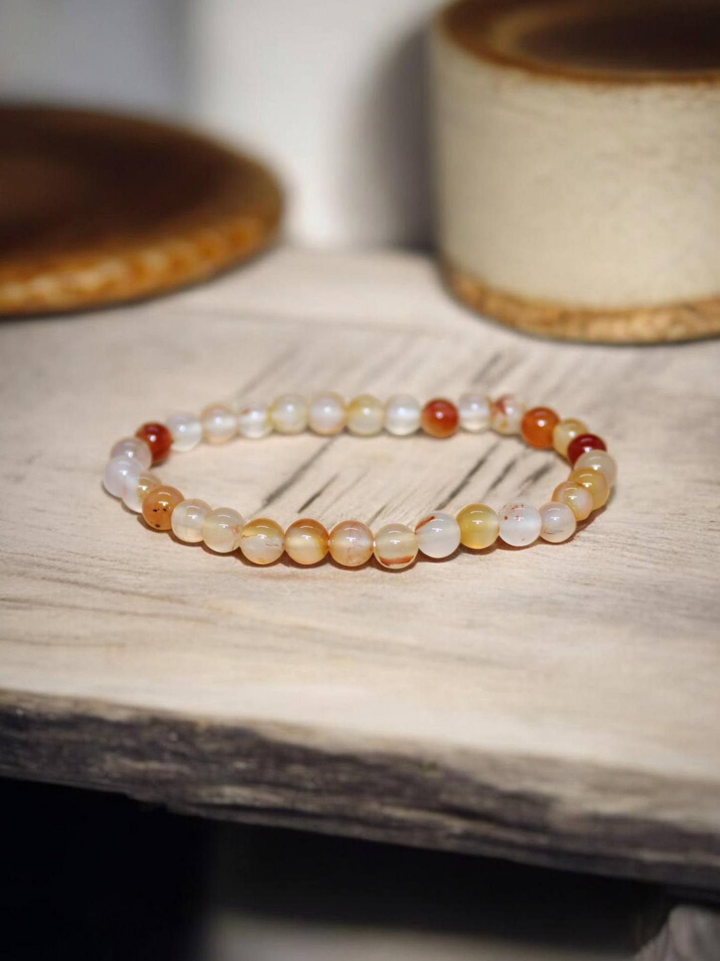 Bracelet Cornaline 6mm