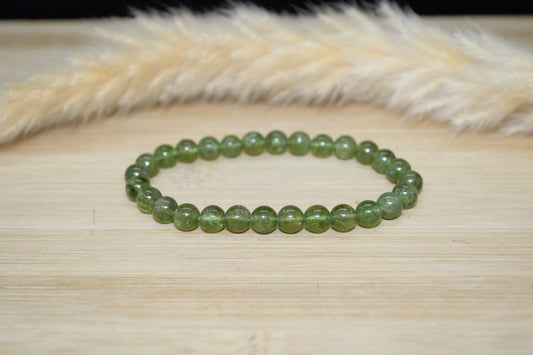 Bracelet Apatite verte 6mm