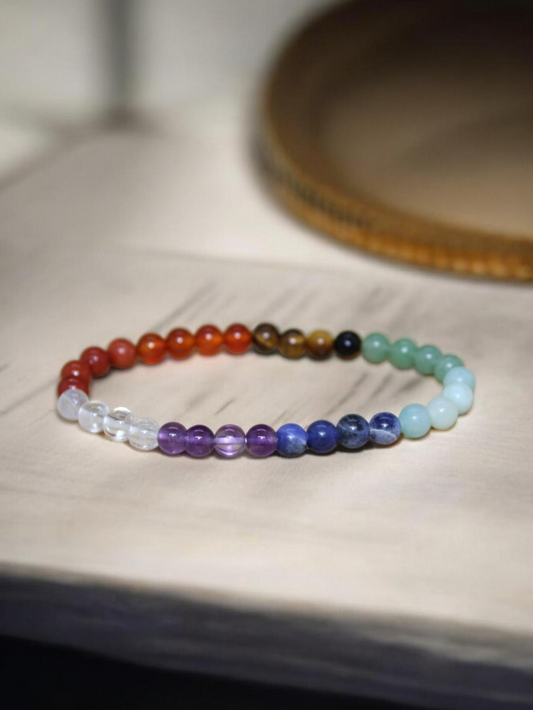 Bracelet 7 chakras 6mm