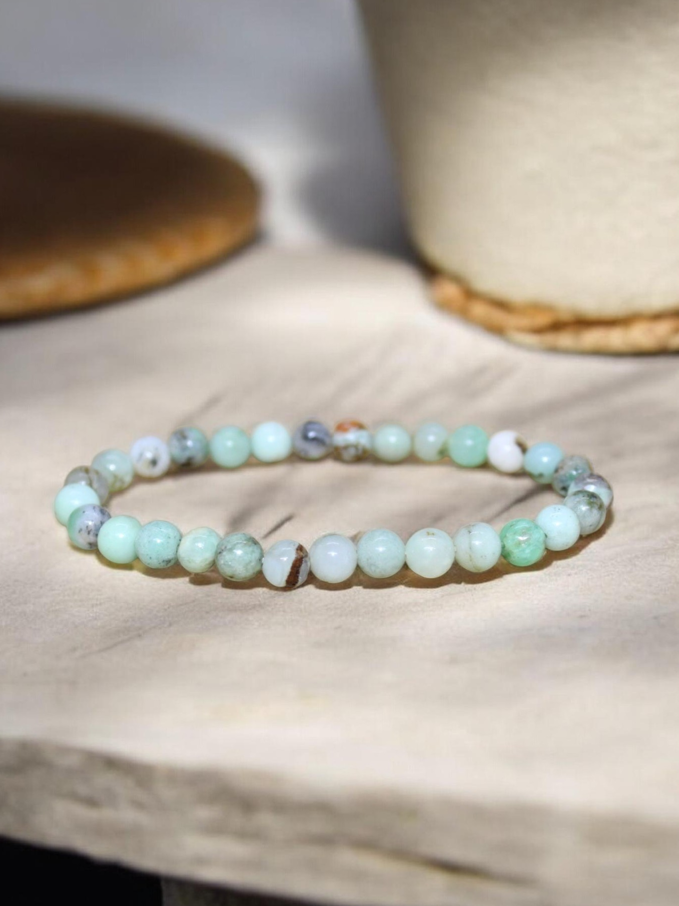 Bracelet Chrysoprase 6mm