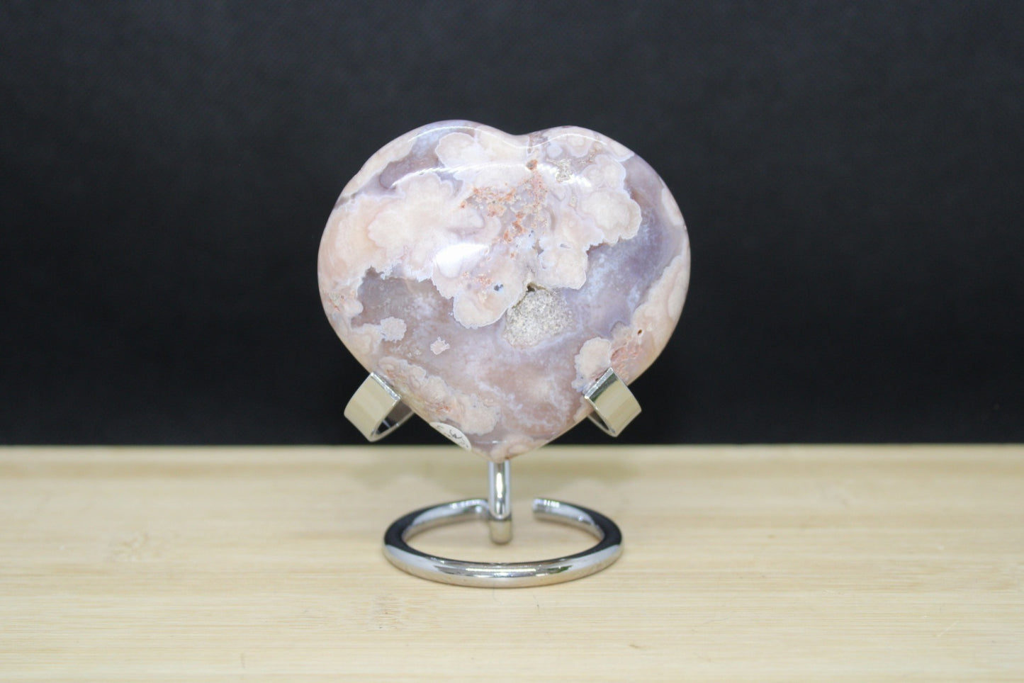 Cœur Agate fleur de cerisier