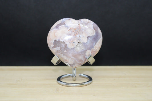 Cœur Agate fleur de cerisier