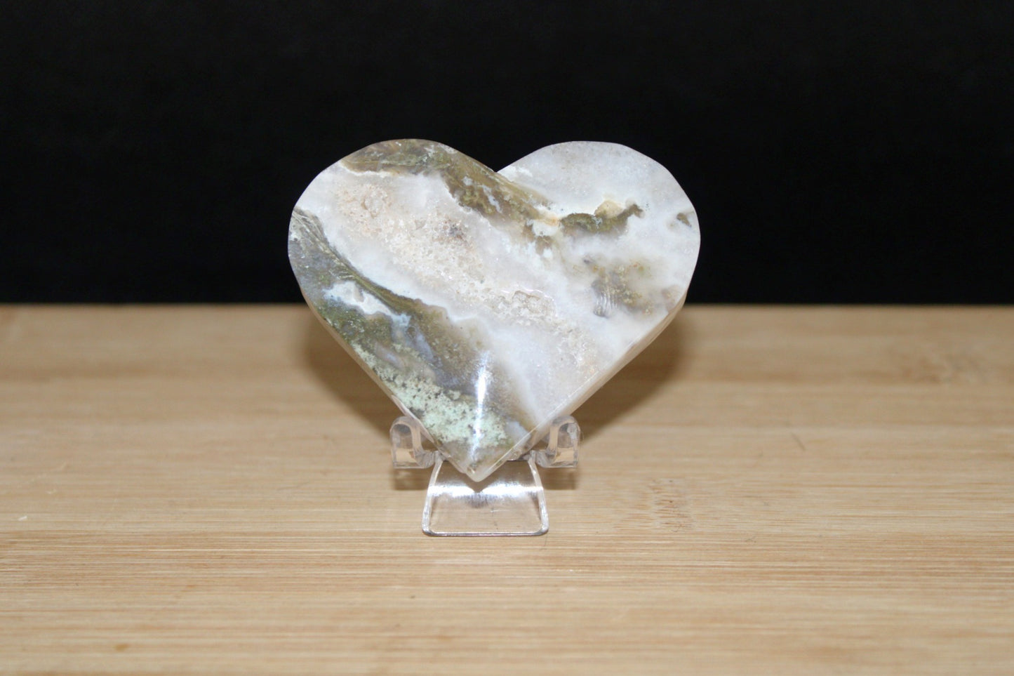 Cœurs Agate mousse / Arbre