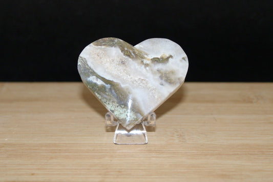 Cœurs Agate mousse / Arbre