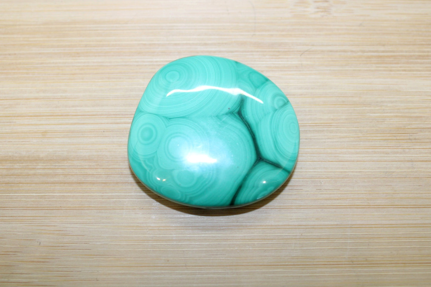 Galet plat Malachite
