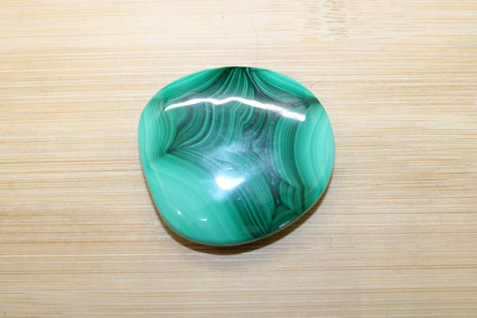 Galet plat Malachite