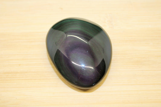 Galet obsidienne œil celeste