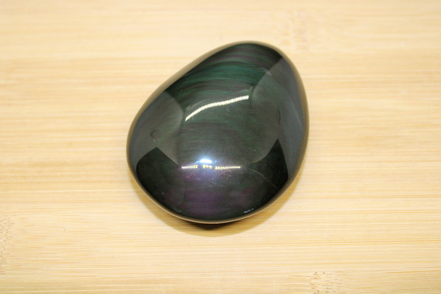 Galet obsidienne œil celeste