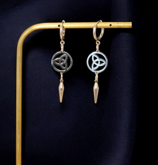 Boucles d'oreilles Triquetra