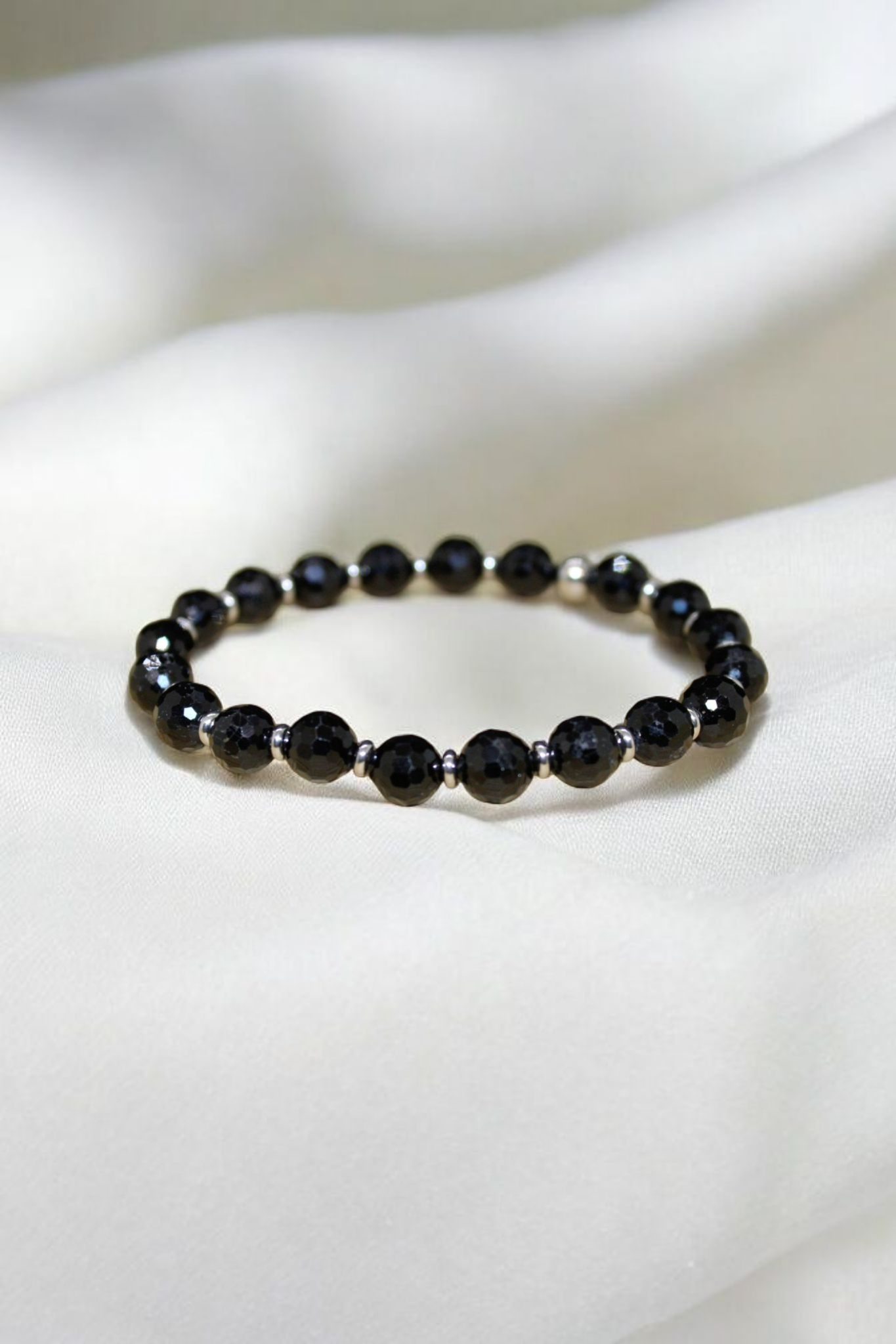 Bracelet Tourmaline facettée 8mm