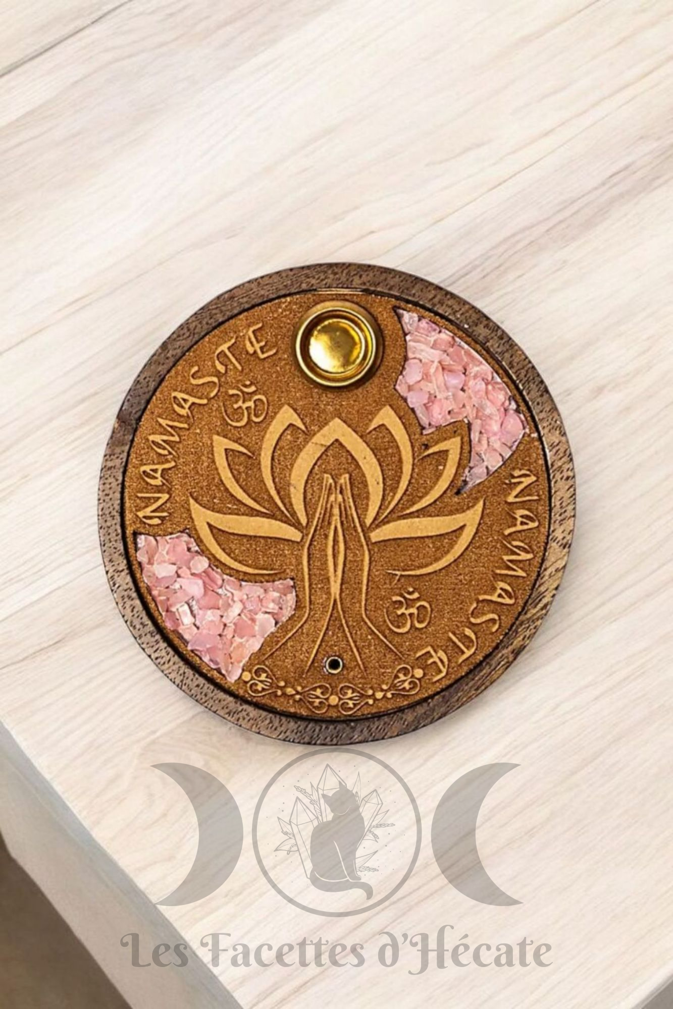 Brûleur d'encens Quartz rose