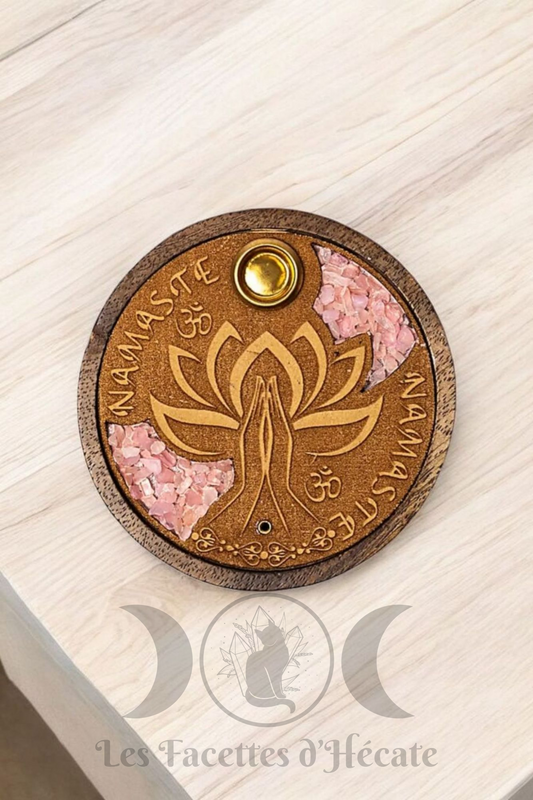 Brûleur d'encens Quartz rose