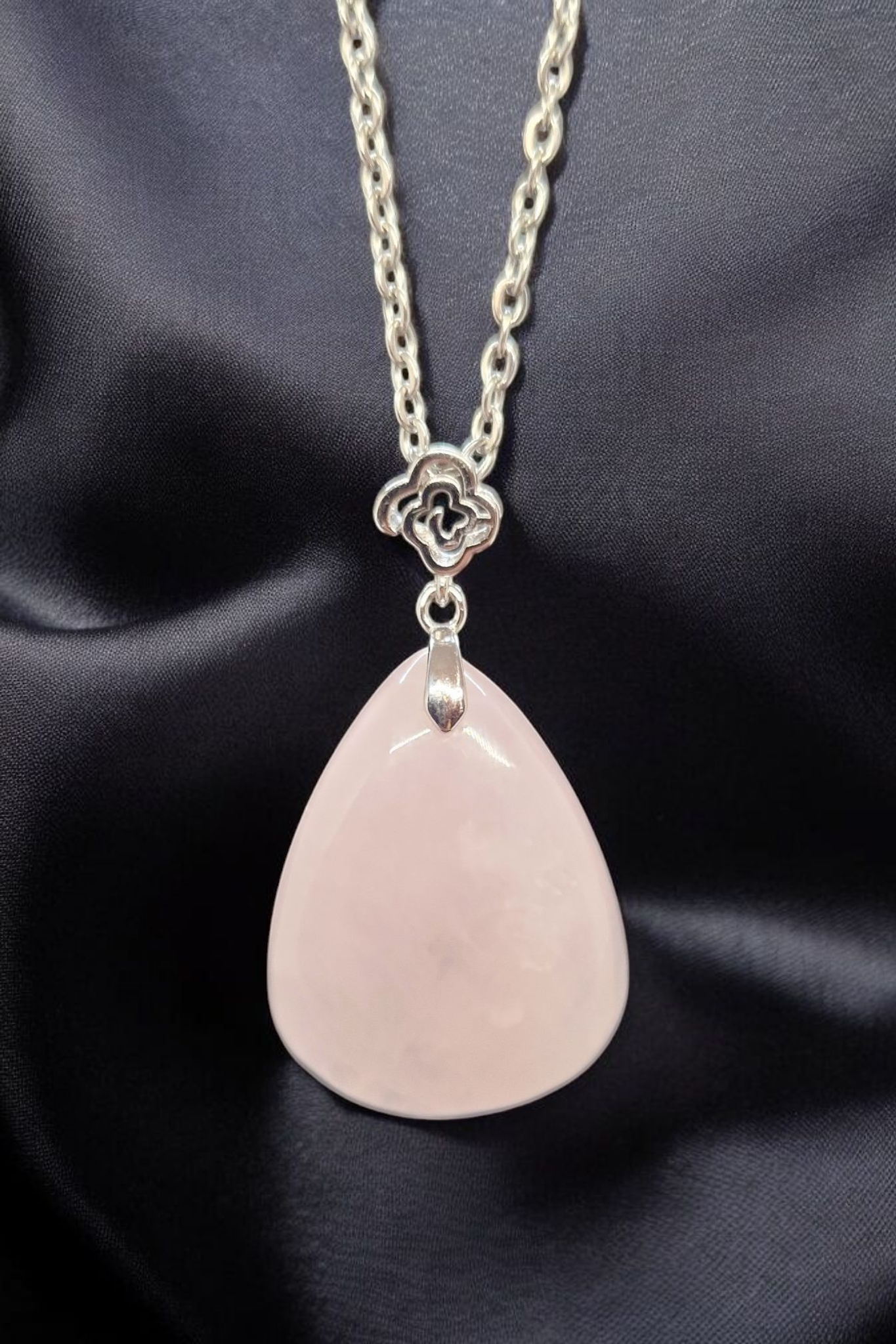 Pendentif Quartz rose