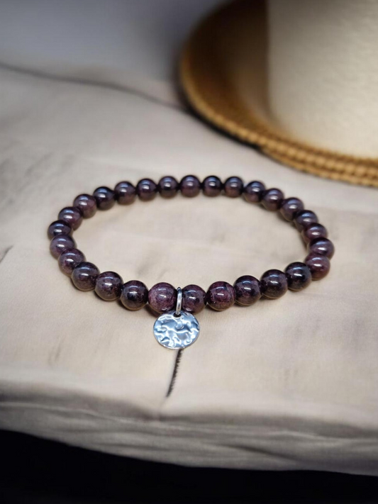Bracelet Grenat 7mm