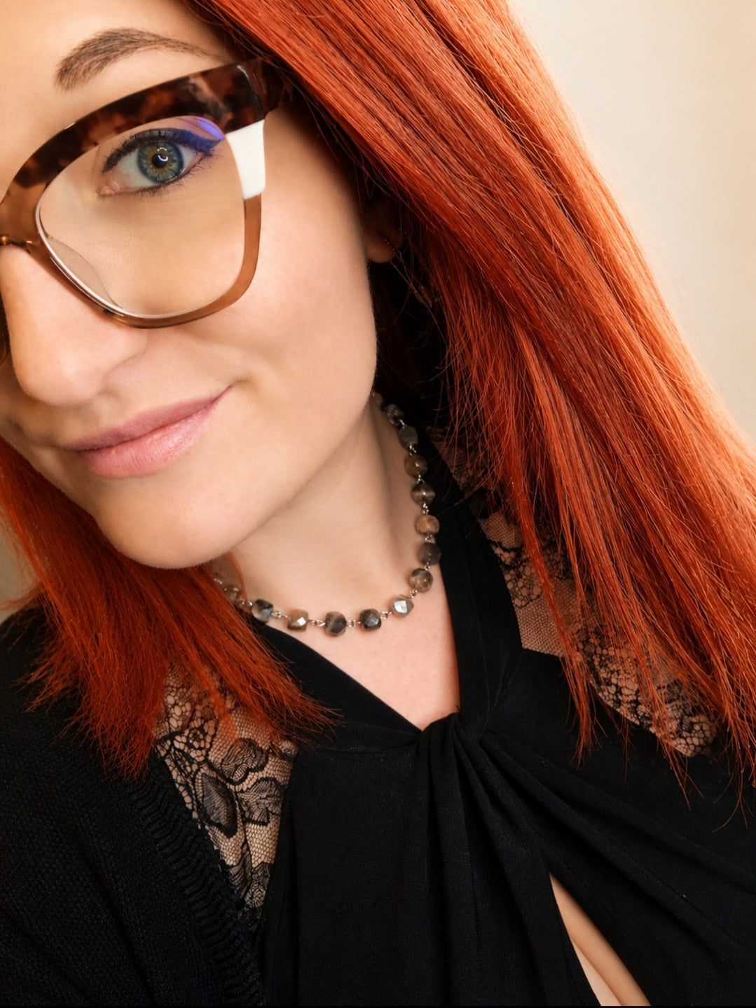 Collier Pierre de lune multicolore