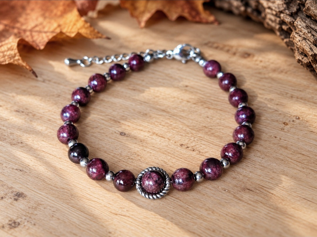 Bracelet Grenat 6mm