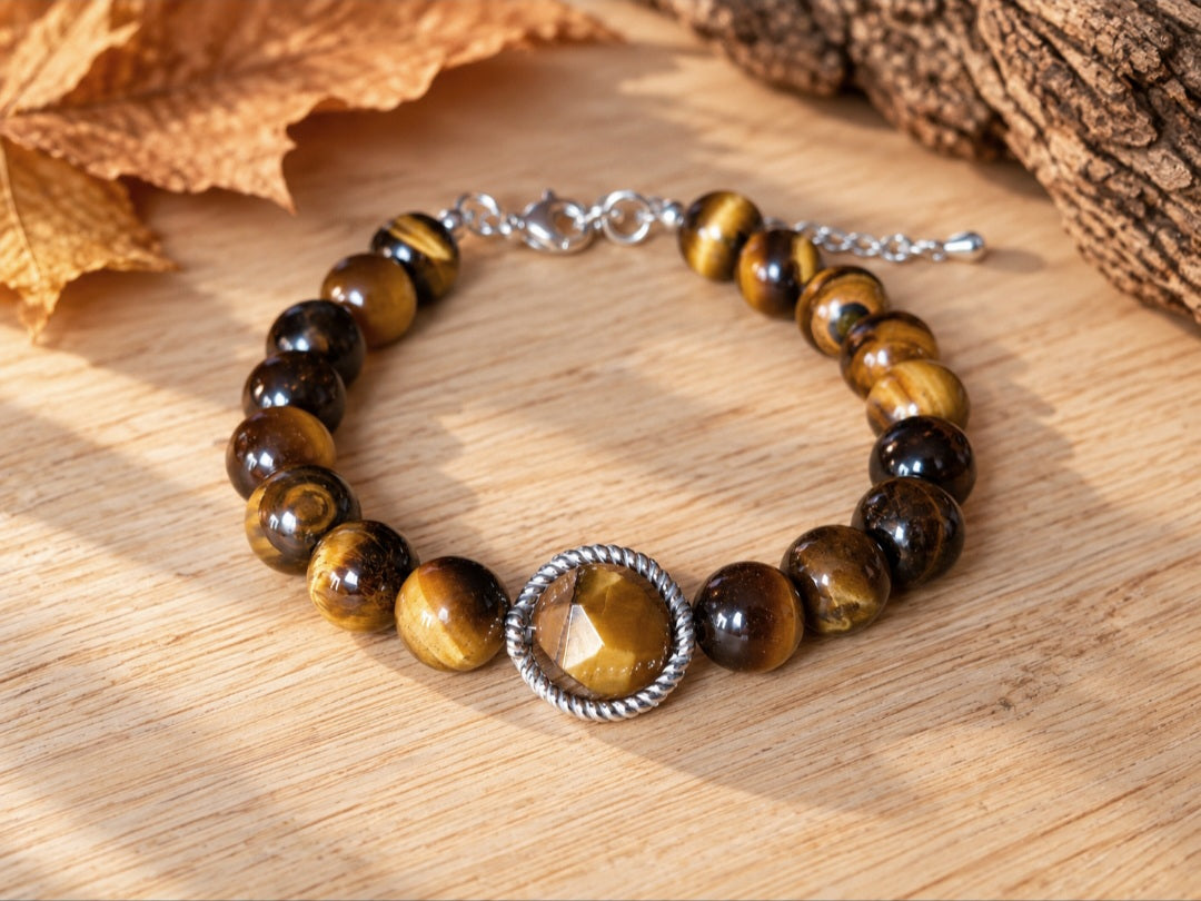 Bracelet Oeil de tigre 8mm