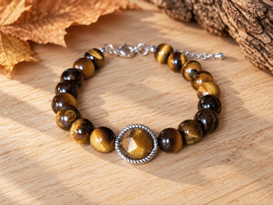 Bracelet Oeil de tigre 8mm