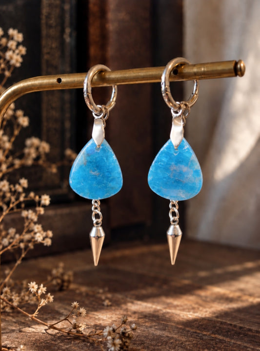 Boucles d'oreilles Calypso Apatite