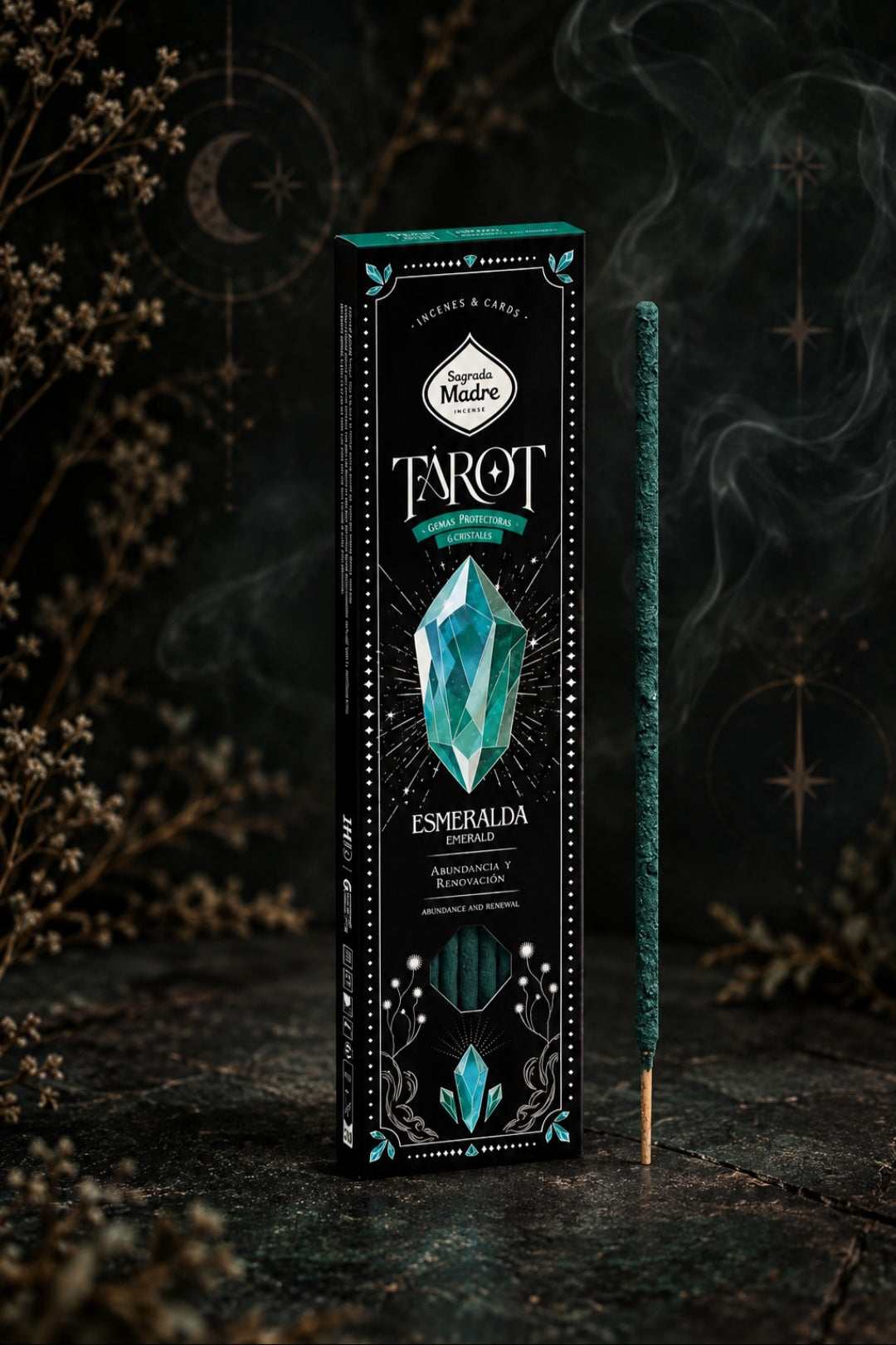 Bâtons d'encens Tarot Gems Émeraude