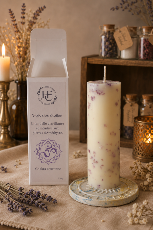 Bougie rituelle "voix des étoiles"