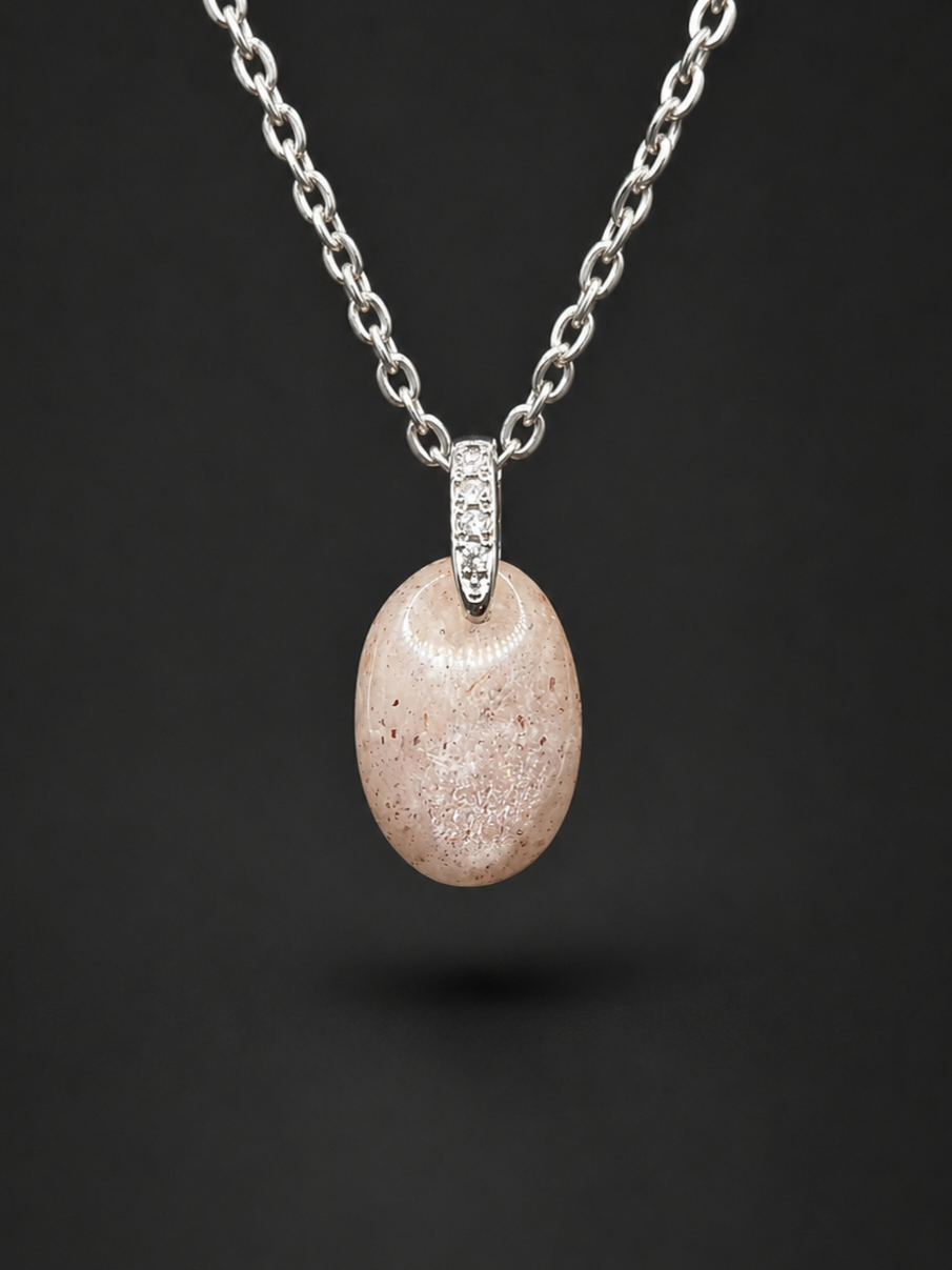 Pendentif Quartz fraise
