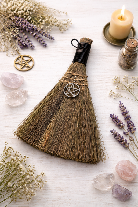 Balai de sorcière Pentacle