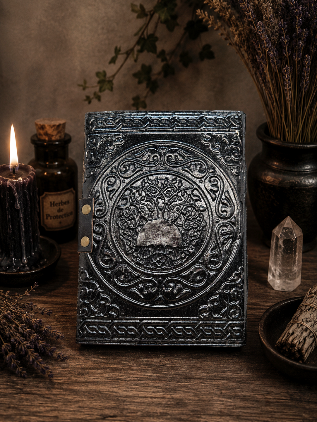 Grimoire cuir Pentacle
