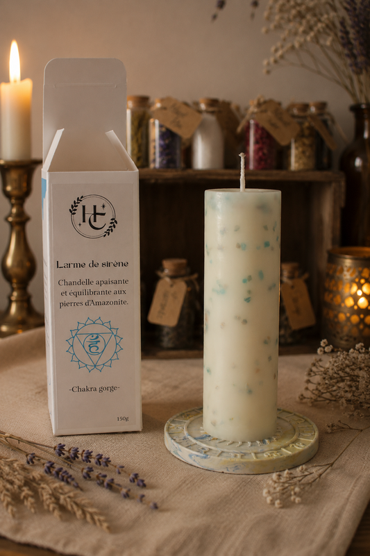 Bougie rituelle "Larme de sirène"