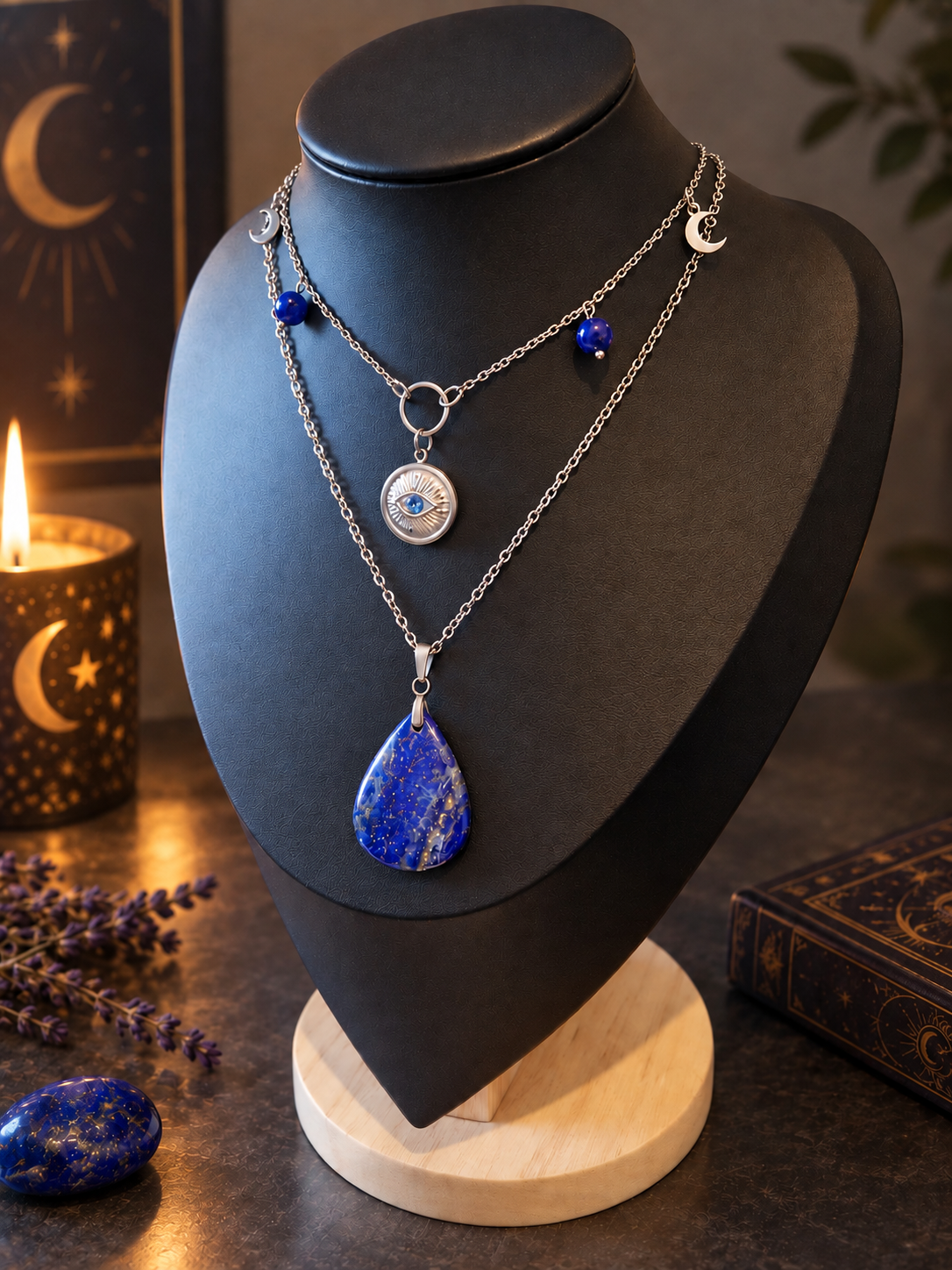 Collier Isis Lapis lazuli