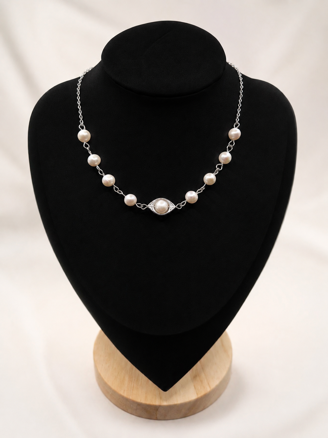 Collier Perle de culture & Acier
