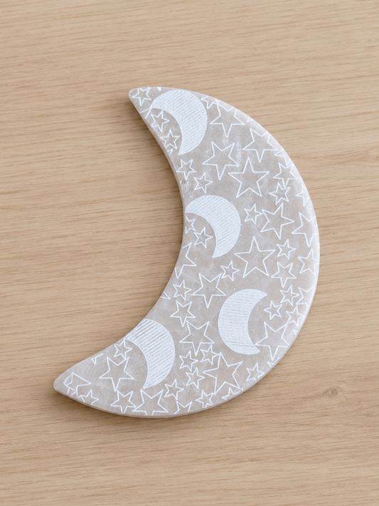 Croissants de lune Gypse gravé