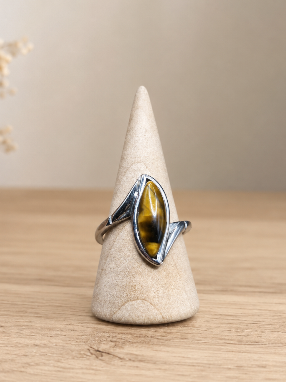 Bague réglable Oeil de tigre