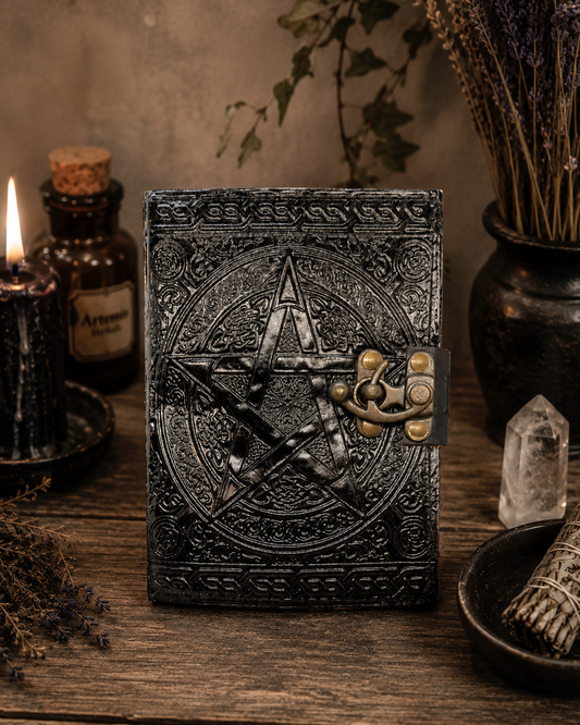 Grimoire cuir Pentacle