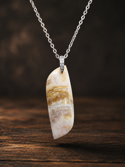 Pendentif Agate française