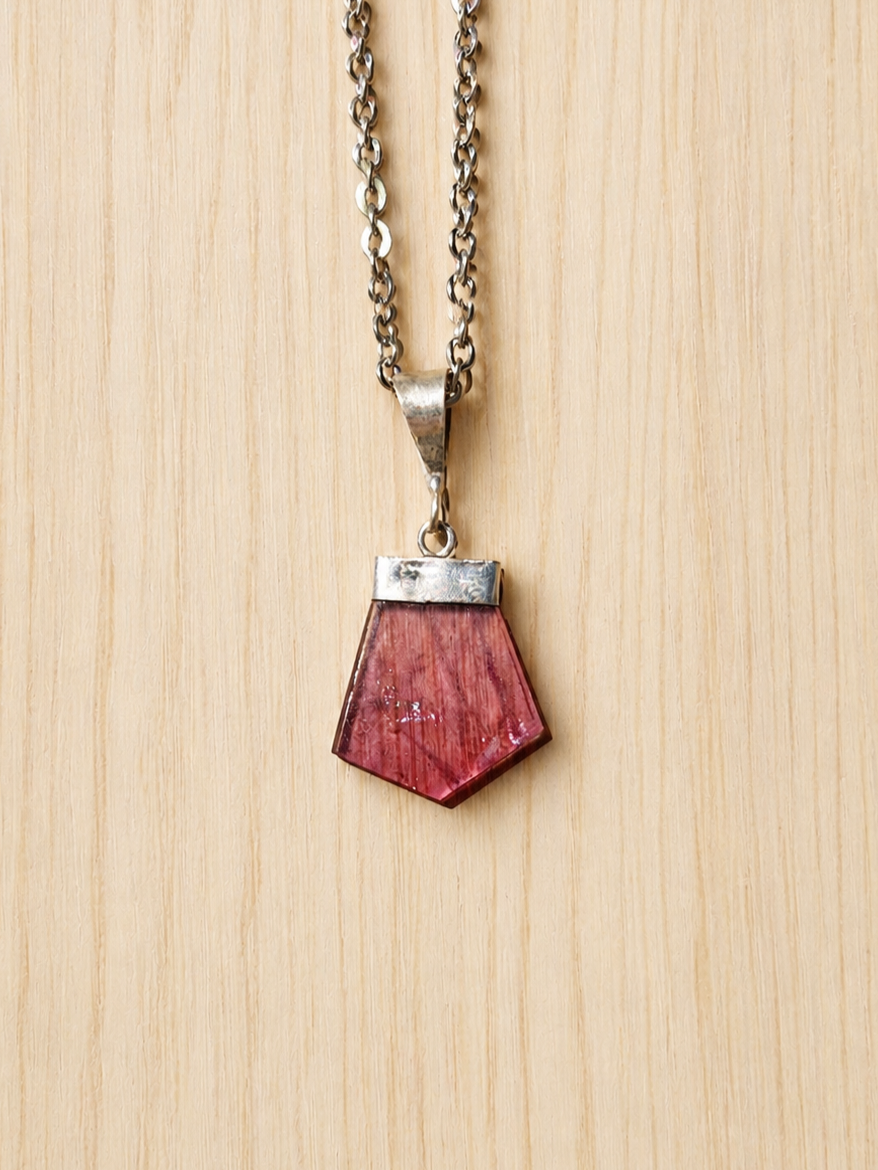 Pendentif Tourmaline rose