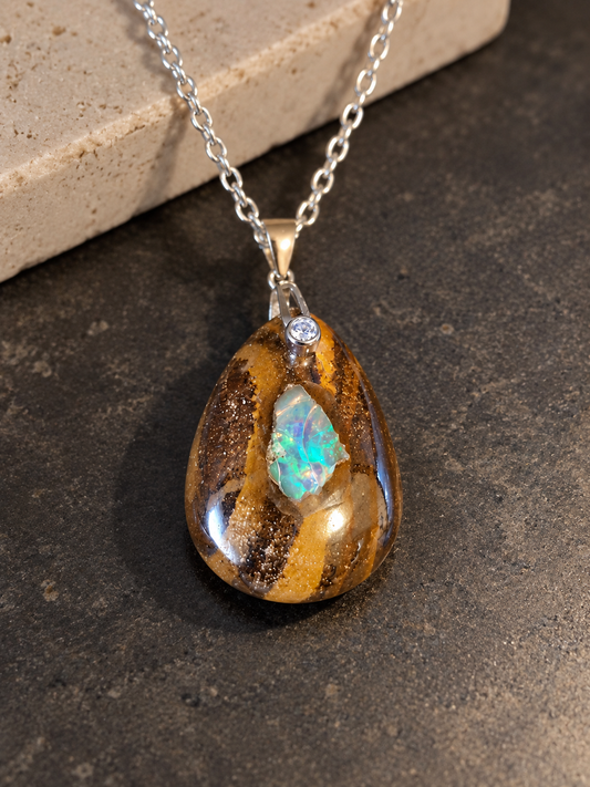 Pendentif Opale Boulder